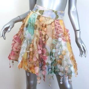 Zimmermann Vibrant Patchwork Mini Skirt size 0